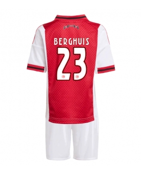 Ajax Steven Berghuis #23 Maglia Gara Casa Repliche 2025-26 Bambino Maniche Corte